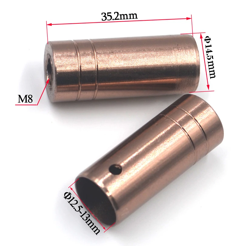 MNFT 1Pcs M8 Screw Net Handle Thread Adapter Fishing Rod Converted Into Dip Net Head Connector 2 Style Inside Diameter 10mm 12mm