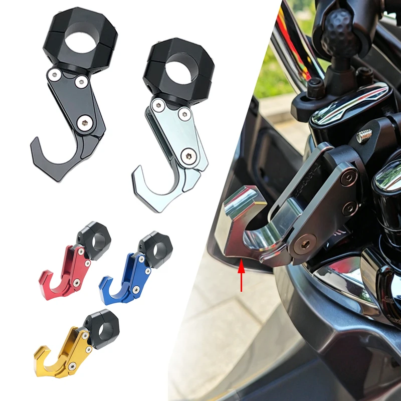 Universal Motorcycle Foldable Hook Handlebar Hook Helmet Holder Luggage Storage Aluminum 22mm Holder Helmet Claw Hook