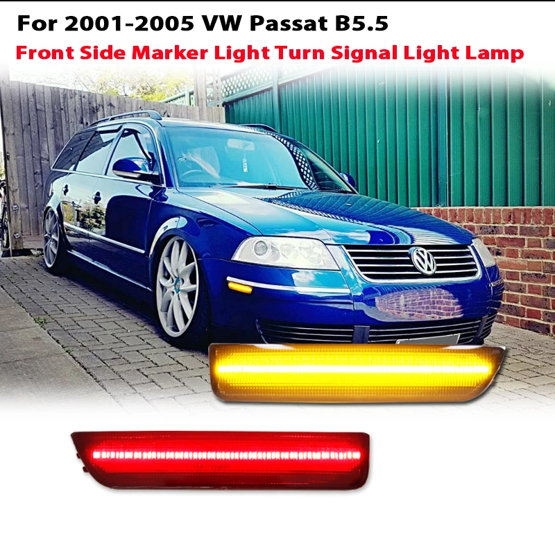 Car Front Rear Bumper Side Marker Lamps For For Volkswagen Passat B5.5 2001-2005,Replace OEM Amber Sidemarker Lamps - view 5