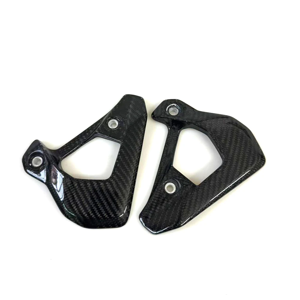 For BMW F750GS 850ADV GS 2019-2022 2023 2024 True Carbon Fiber Motorcycle Accessories Heel Guard Plates Foot Rests