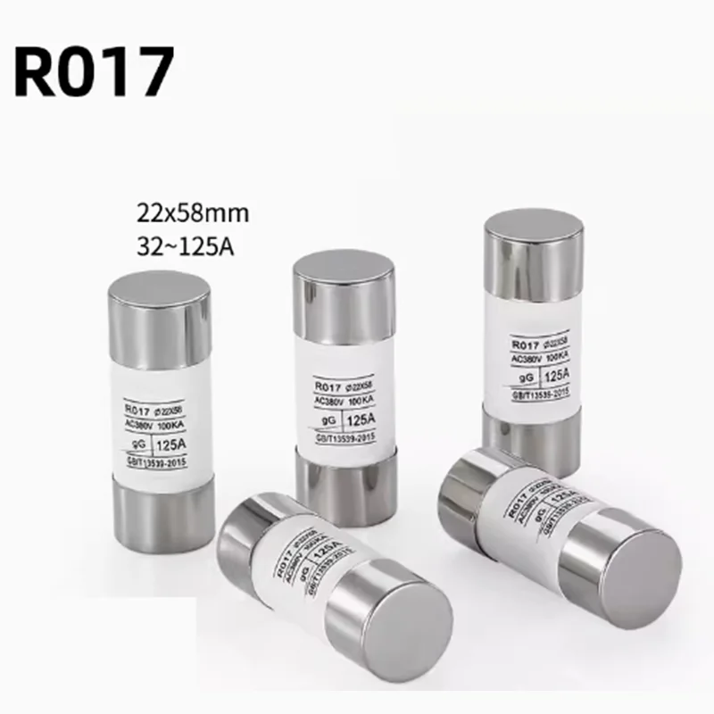 

R017 RO17 ceramic fuse 22X58 8A 10A 16A 25A 32A 40A 63A High Voltage Multiple specifications 500V 22X58MM