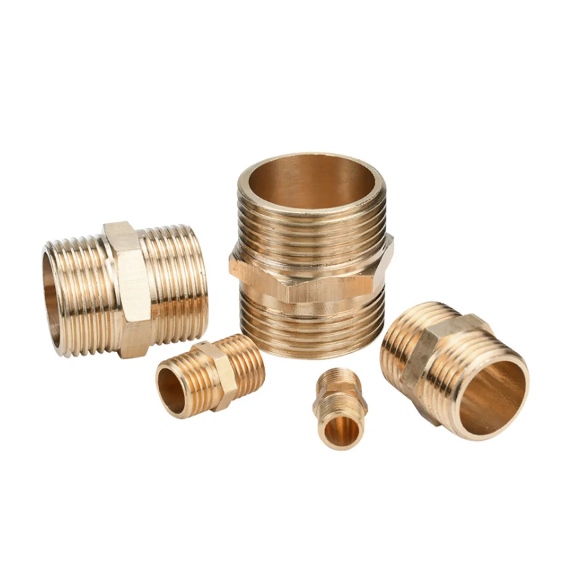 

1-5 шт. разъем, латунная муфта с наружной/гнездовой резьбой для газовой трубы и солнечного обогревателя, многоразмерный адаптер, ниппель