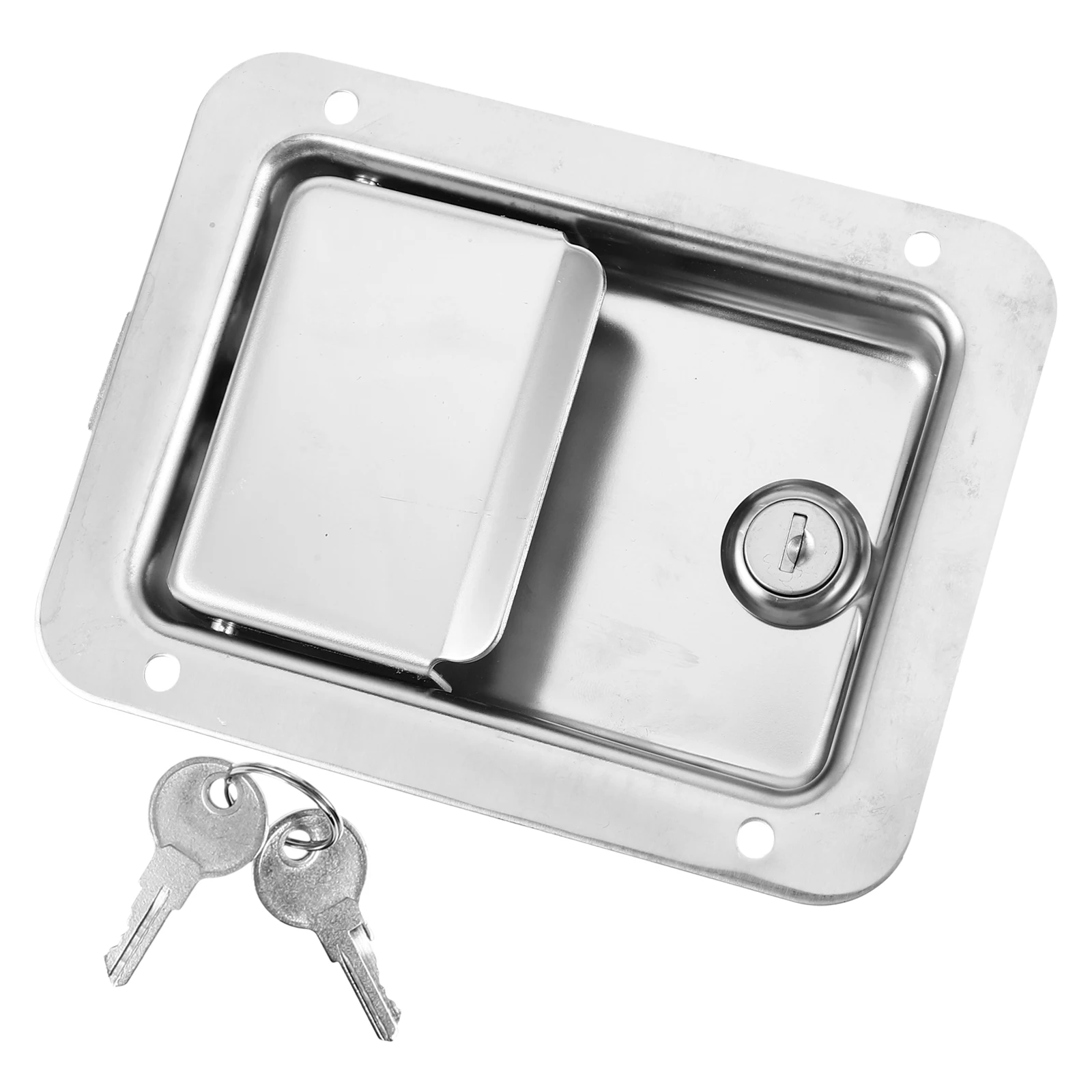 

Stainless Steel Panel For Camper Rv Truck Trailer Door Latch Toolbox Cabinet Durable Secure Paddle Handle Handle Engineering