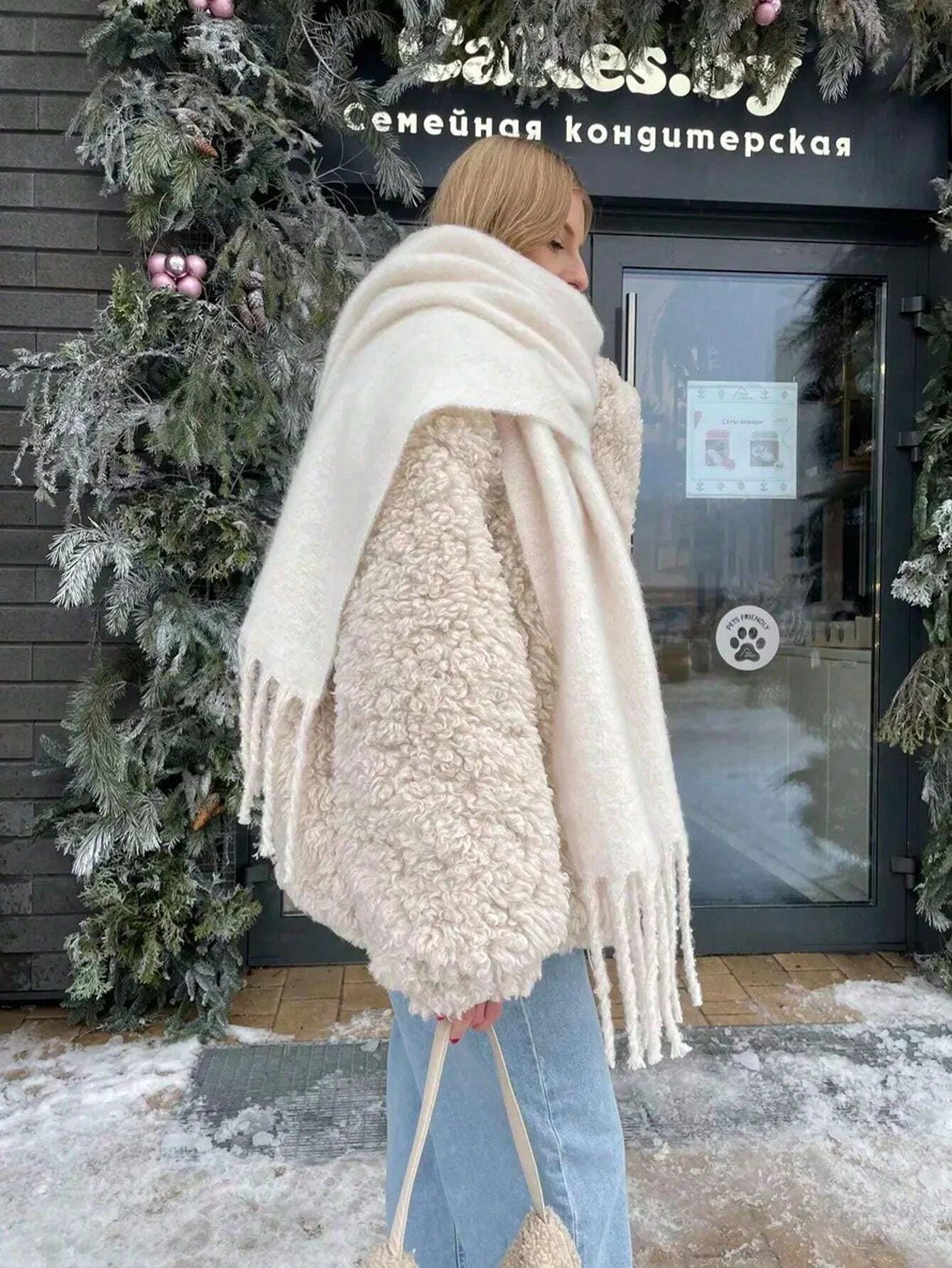 Luxe Winter Sjaal Vrouwen Kasjmier Warme Pashmina Foulard Vrouwelijke Effen Sjaals Wraps Dikke Zachte Bufanda Kwasten Sjaals Lange Stola