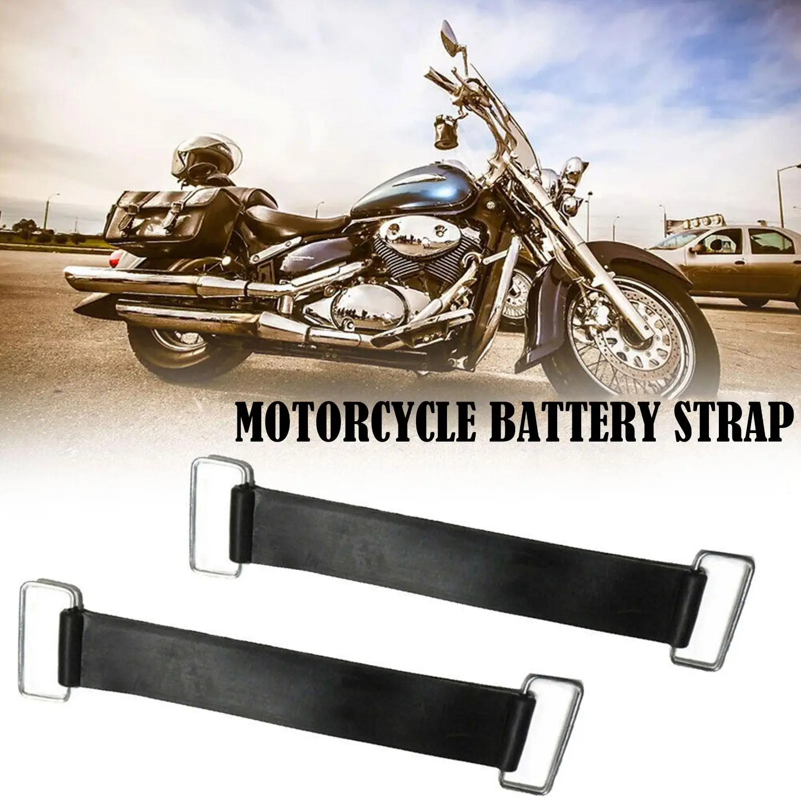 1Pcs Motorcycle Battery Rubber Band Strap Fixed Holder Elastic Bandage Belt Stretchable For Honda N3R3