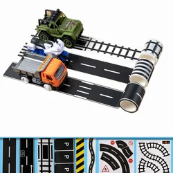 Race Car Black Tape Car Road Tape Track Toy DIY Traffic Tape Sign Stickers Kids Children Birthday Party Gifts Favor