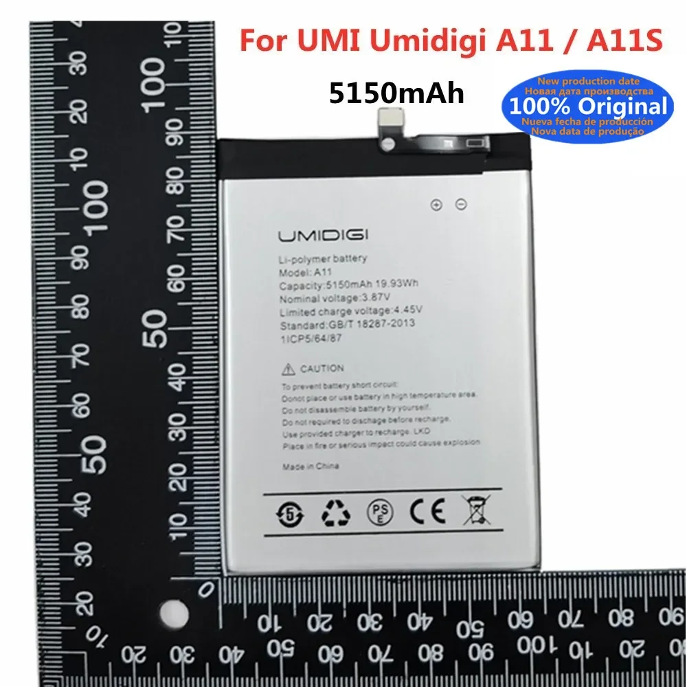 

New UMI Original Battery For Umidigi A11 / A11S 5150mAh High Quality Phone Battery Bateria In Stock Fast Shipping