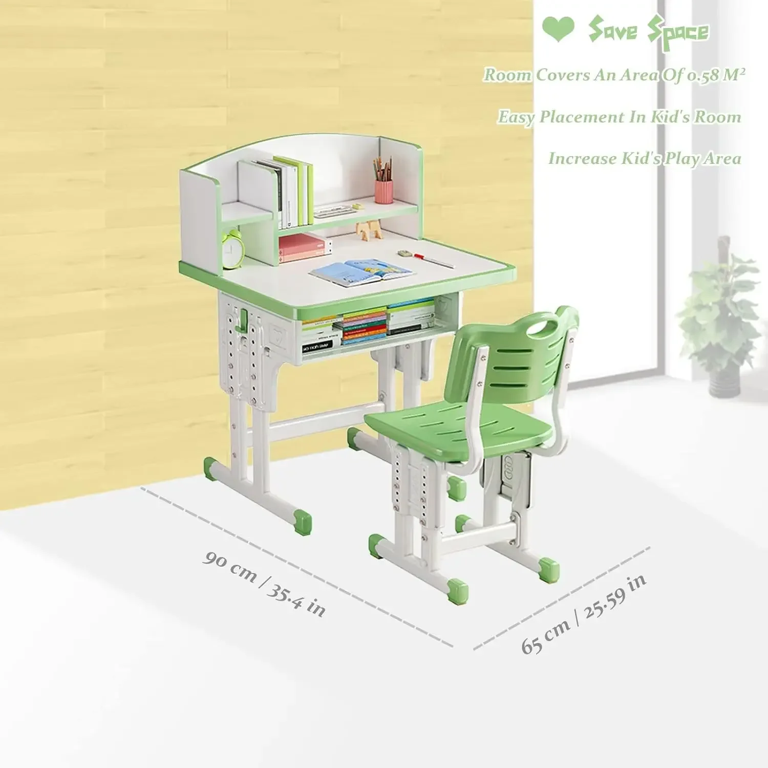 Conjuntos de cadeiras, cadeira de mesa infantil, altura ajustável ergonômica mesa de estudo infantil estação de trabalho de computador com grande