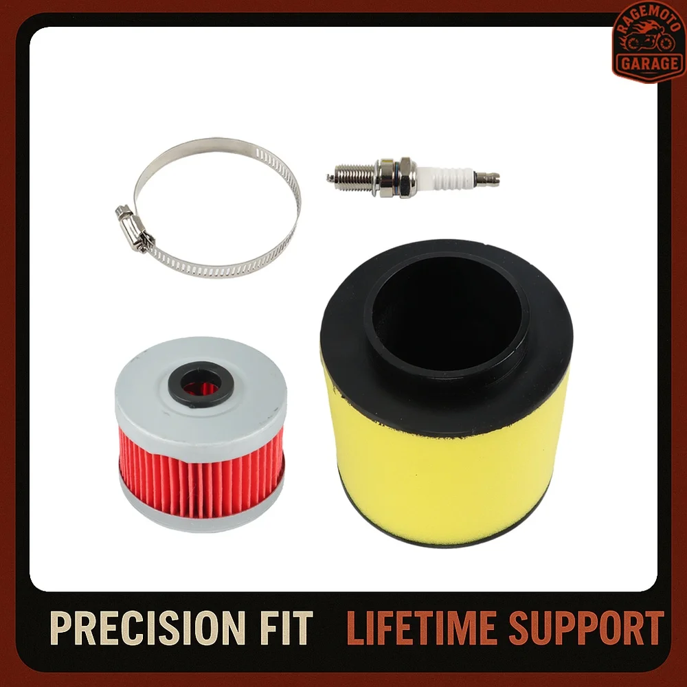 Air & Oil Filter Tune-Up Kit with Spark Plug for Honda FourTrax 300 TRX300 (1988–2000)