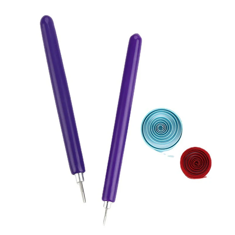 5Pcs Quilling กระดาษปากกา Scrapbooking Rolling หัตถกรรม DIY Origami PVC Handle Slotted โครงสร้างปฏิบัติเครื่องมือ Quilled ง่าย