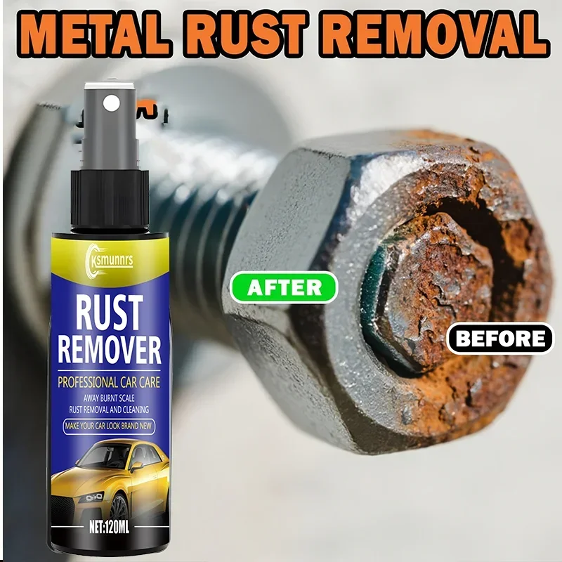 Metal Rust Remover Spray Fast Penetrating Rust and Oxidation Cleaner for Automotive and Household Use