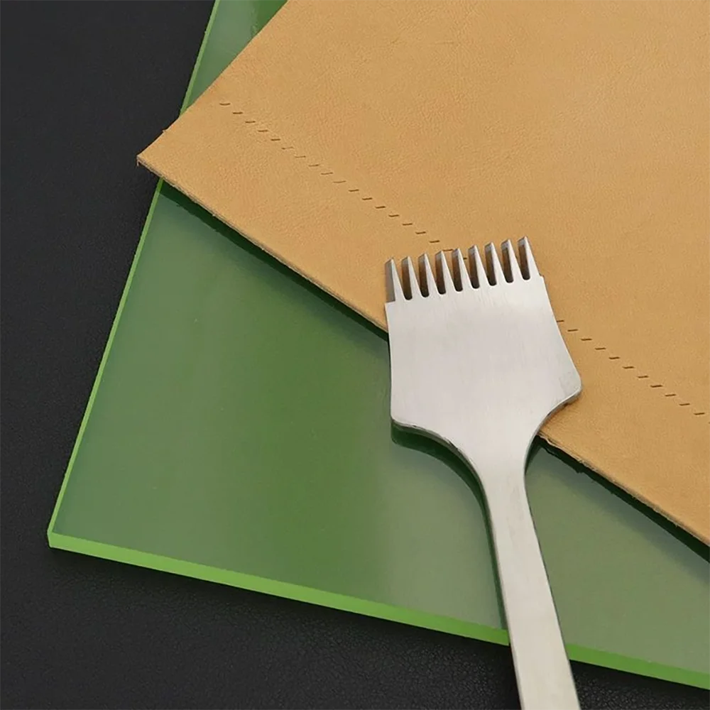 Polyurethan-Gummi-Leder-Stanzunterlage, durchscheinend, geräuscharm, stoßdämpfend, Tischschutzmatte für DIY-Lederhandwerk – Detail 1