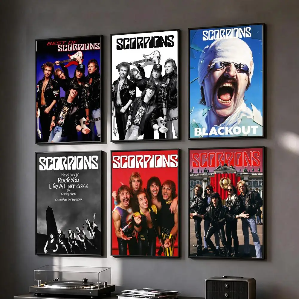 band Scorpions Poster Poster HD Printing Vintage Luxe Home Decor Wall Art for the Living Rooms Entryways Gift