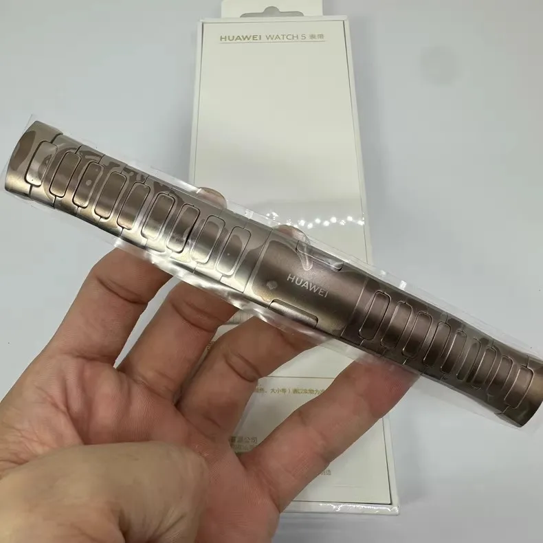 Huawei Originele Titanium Band voor Huawei Horloge 5 42mm, 45g Titanium Horlogeband voor Huawei Horloge 5 42mm Smartwatch Accessoires