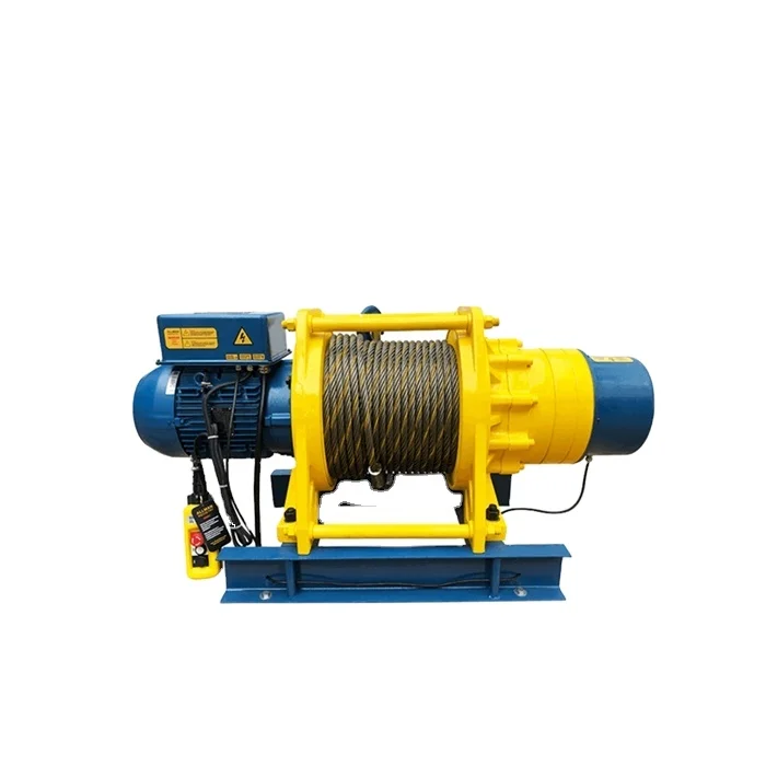 2 Ton AC 380V Industrial Heavy Duty High Speed Electric Cable Winch for Building Construction Warehouse Lifting Tool Pro
