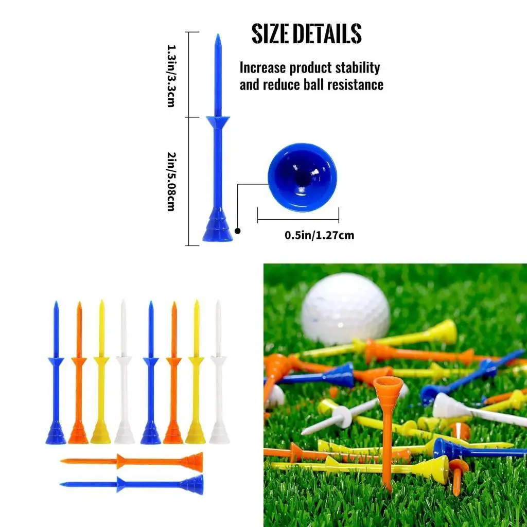 Pacote 10 golfe suporta camisetas golfe golfe base titular tees golfe padrão camisetas castelos golfe camisetas