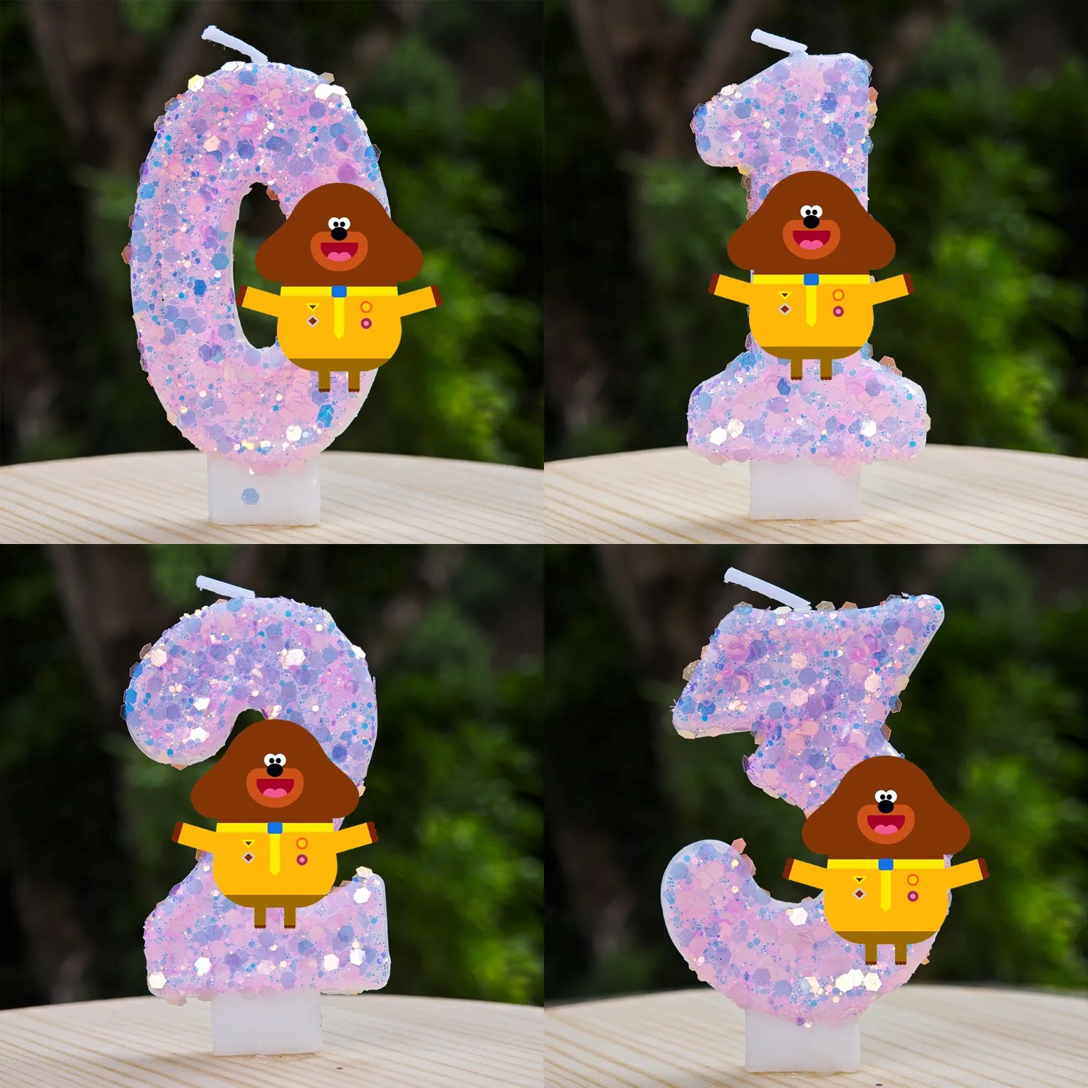 Hey Duggee Cartoon Geburtstagstortenkerze Kinder Anime-Thema Tortendekoration Kerze Party-Deko Globos