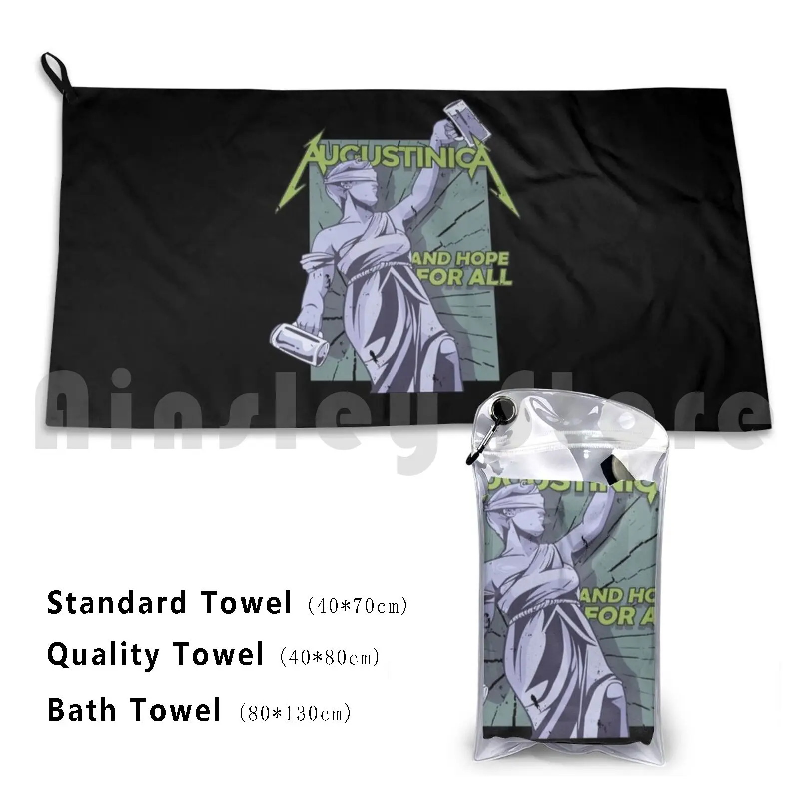 Augustinica-et espoir pour tous les buvons serviette de plage séchage rapide serviette de qualité avocats cadeaux avocat de droit citation d'avocat