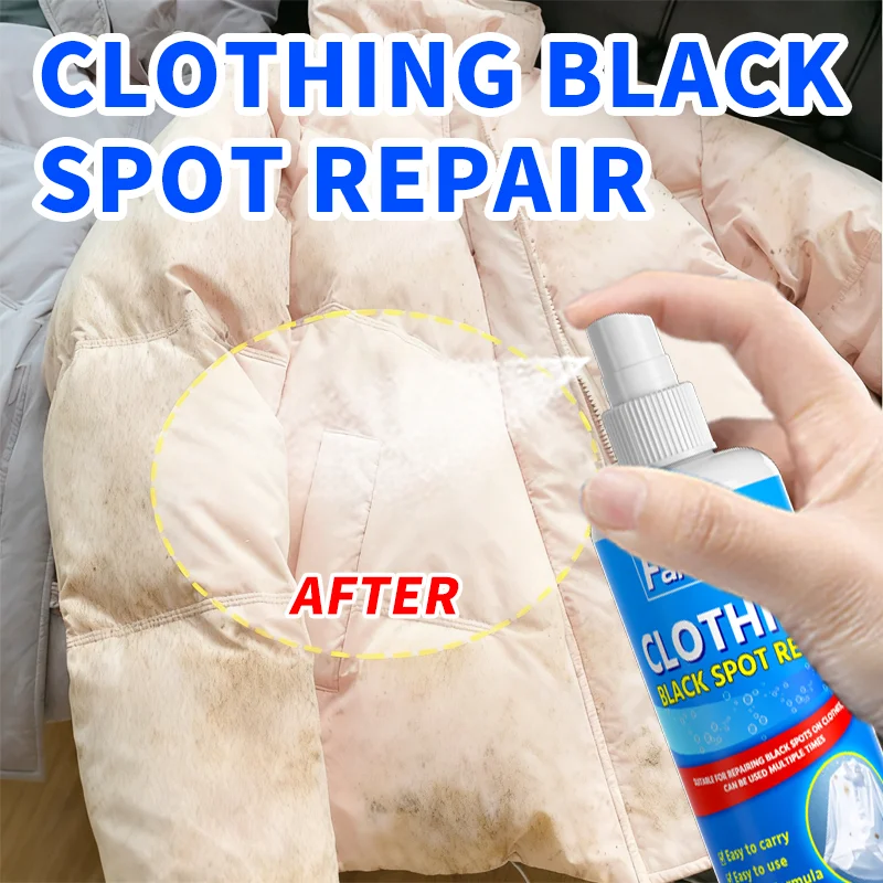 بخاخ إصلاح البقع السوداء من Farienne Clothing - 100 مل مرمم قماش سريع المفعول للقالب والبقع وتغير لون الملابس #3