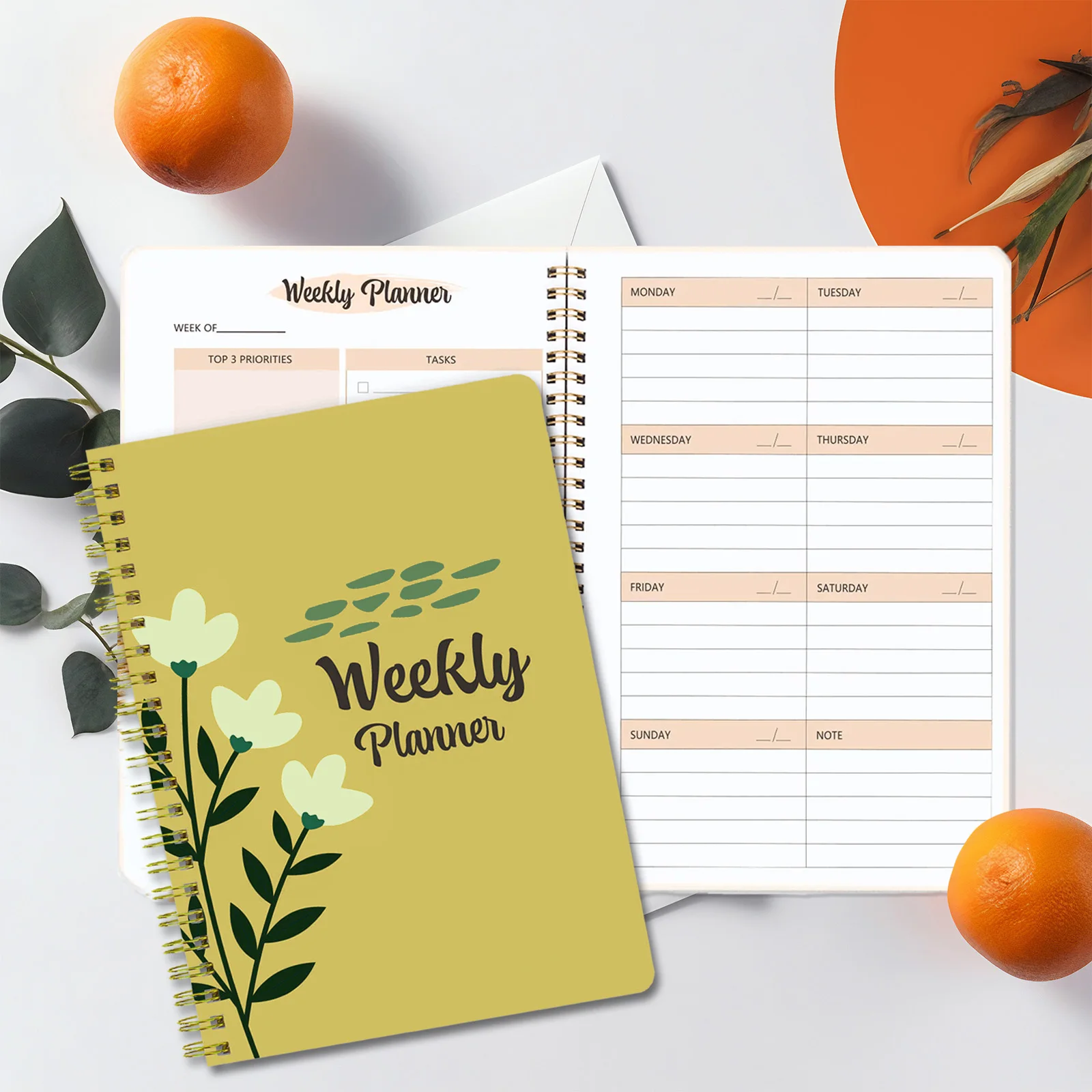 2024A5 Agenda Notebook Daily Weekly English Planner - Essential for Goal-Setters and High Achievers