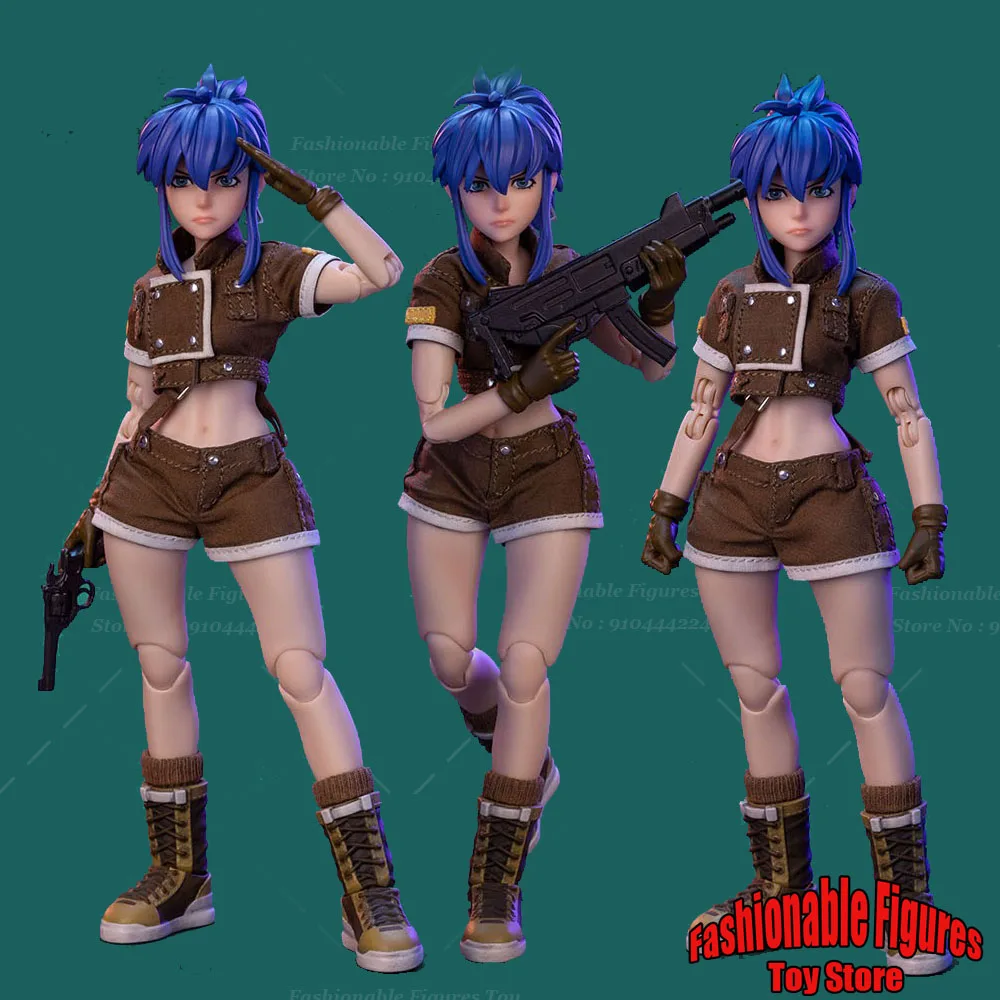 

TUNSHI STUDIO 1/12 Female Soldier Leona Heidern With Double Head Sculpt Weapon Special Effects 6Inch Action Figure Body Toys