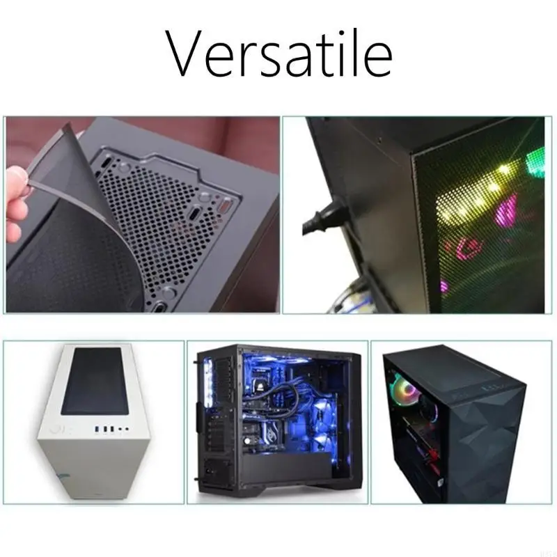 H37B PC ventilatorstofbeschermers Magnetische PVC Mesh Dust Filters Grills Dust proof Case