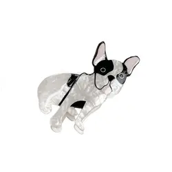 Cute Bulldog Animal Dog Hair Claw Corgi Dog Animal Shark Clip Puppy Hair Clip Women Headwear Grab Clip Female