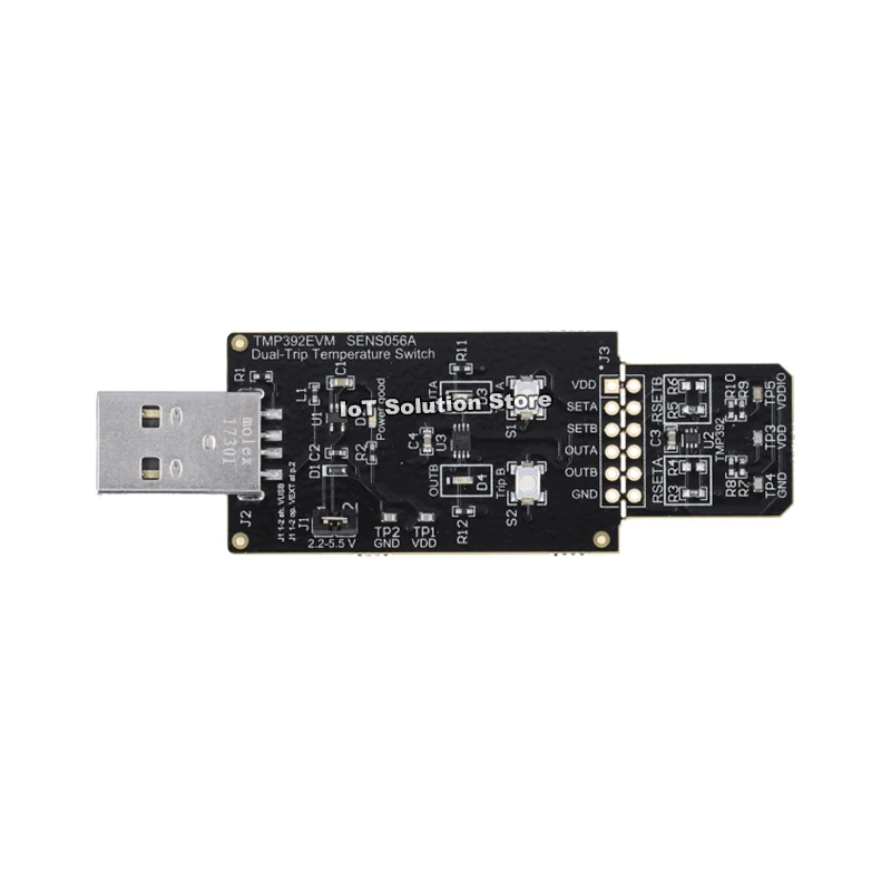 TMP392EVM TMP392 dual-trip, resistor-programmable temperature switch evaluation module