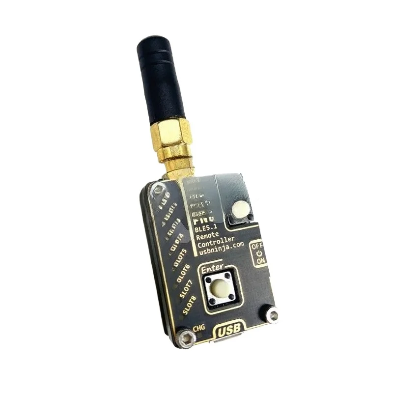 Wireless USB Remote Controller Bluetooth 5.0 8 Payloads Trigger RP-SMA Antenna For Penetration Testing