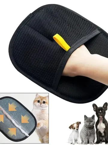 Pet Hair Remover Glove Brush Portable Washable Clothes Hair Dehairing Gloves Pet Dedusting Cleaning Tool Products