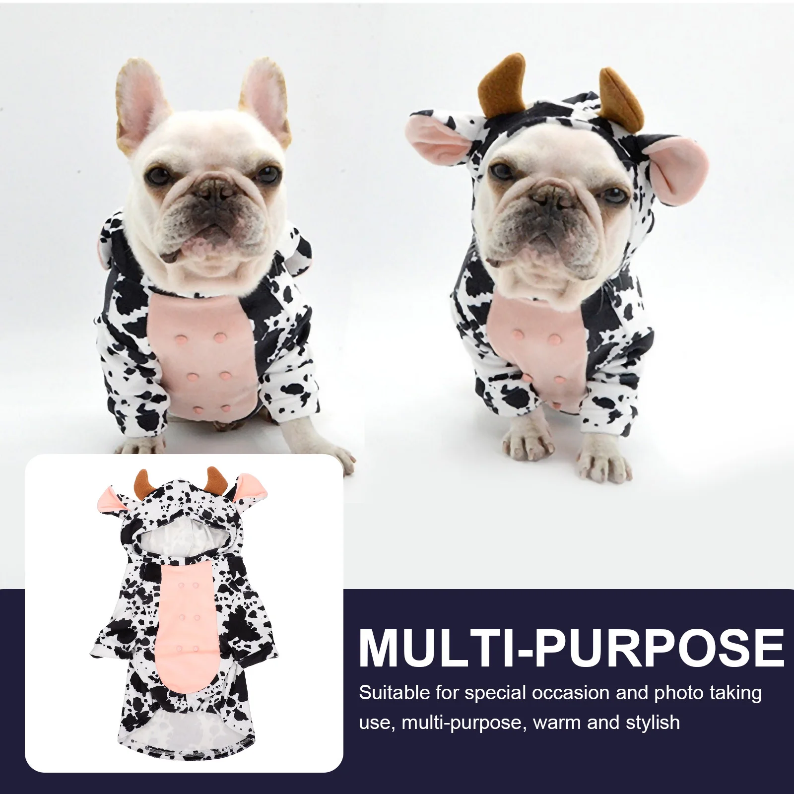 

Costume Pet Cat Outfit Small Dog Clothes Puppy Outfits Costumes Dress Cow for Clothing