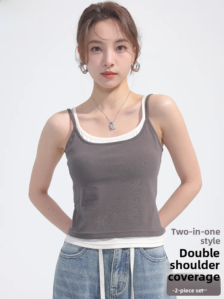   Vrouw Strapl Brtte Bal Eendelig Svel Dames Top Street Sle Dunne Zomer Faion Innerlijke Slijtage Bovenkleding