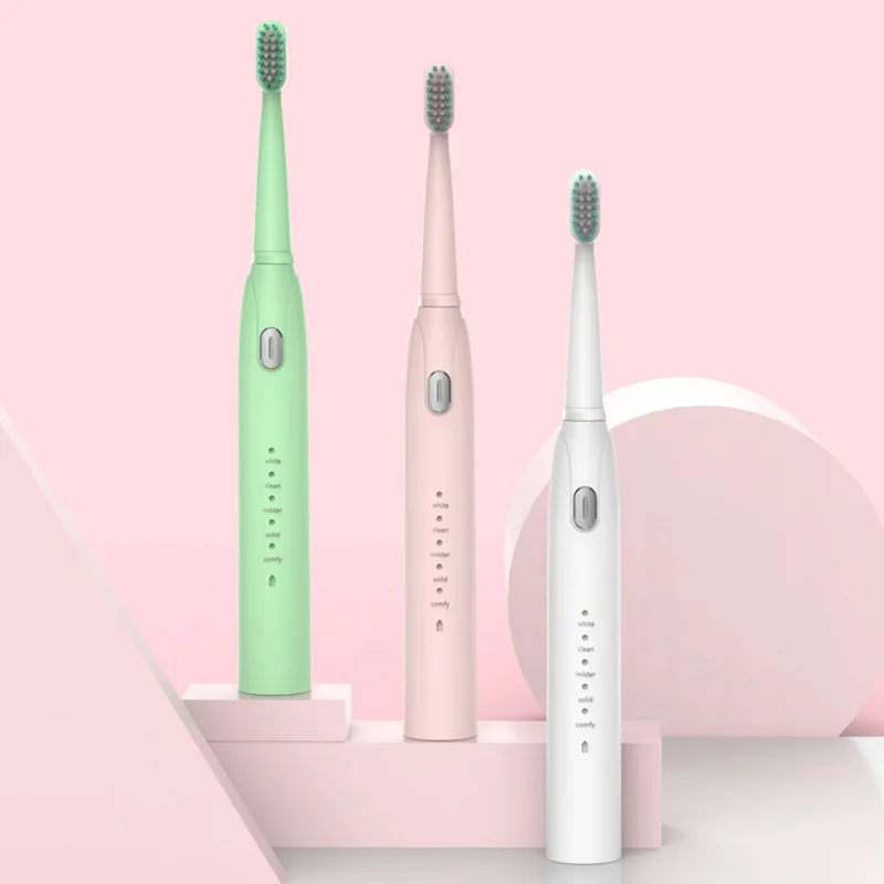 

Домашняя электрическая зубная щетка, новая звуковая вибрация, мягкая щетина, USB перезаряжаемая водонепроницаемая детская универсальная зубная щетка