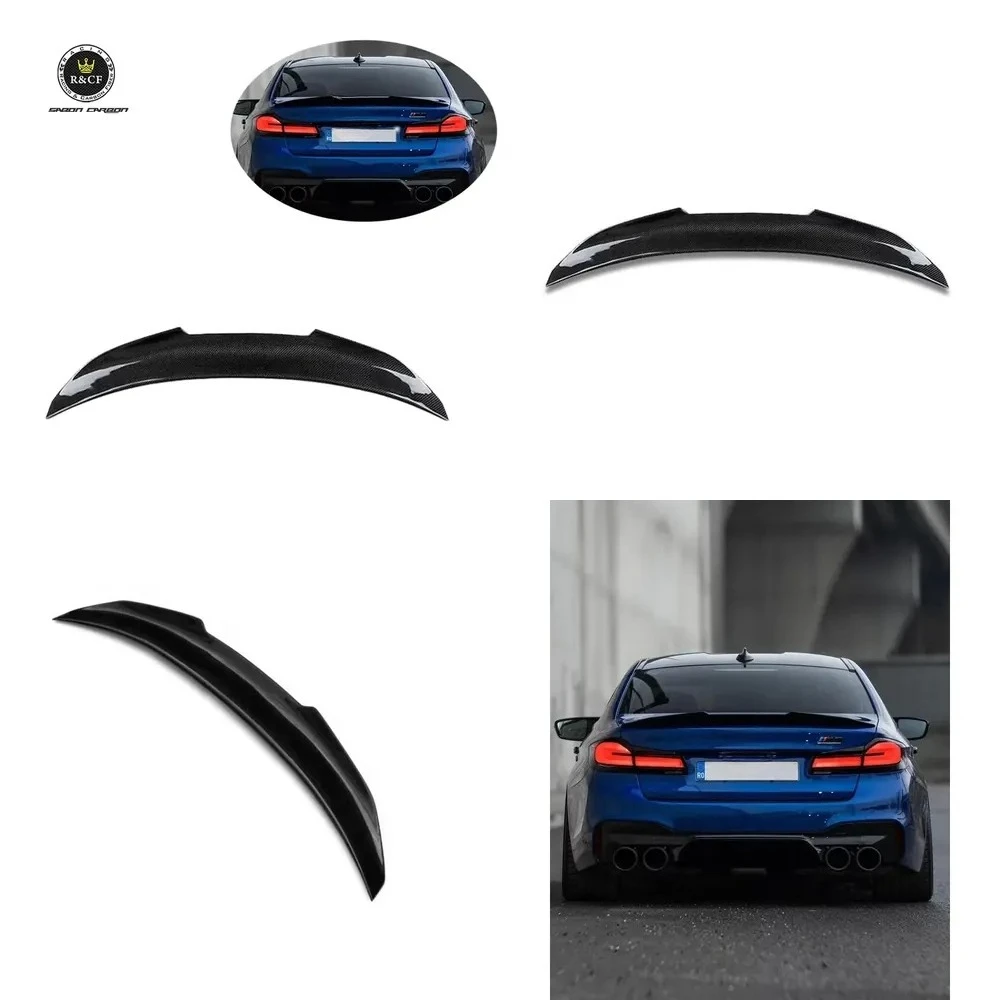 2019+ G30 G38 F90 M5 Rear Spoiler PS Style Carbon Fiber Rear Spoiler for F90 M5