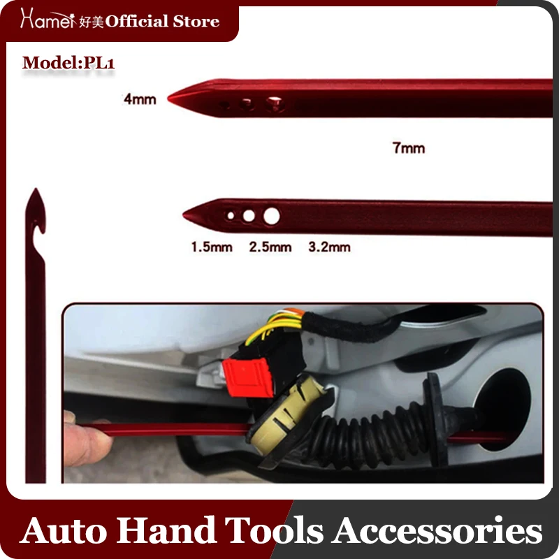 

Car Audio Radio Navigation Horn Cable Puller Wire Pull Hook Automotive Line Installation Removal Repair Tool Wiring Perforated