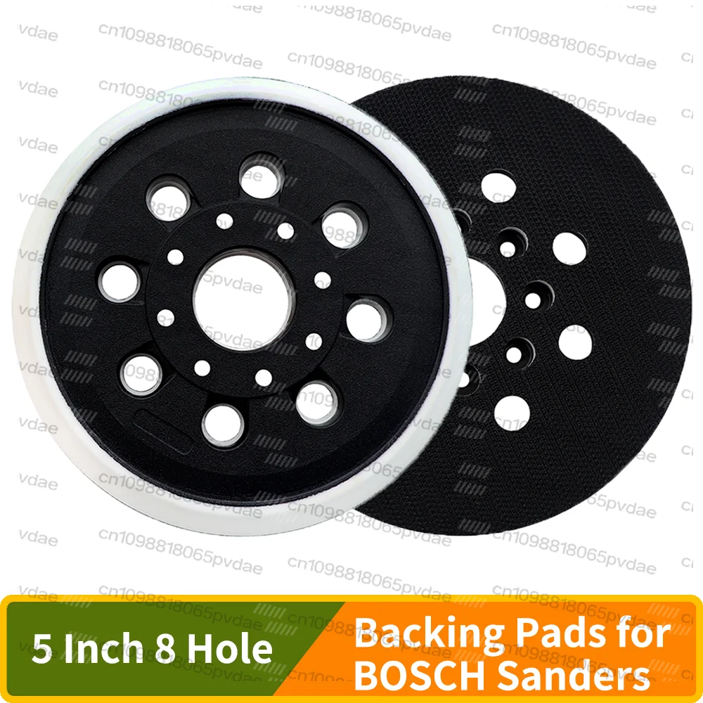 5 Inch 8 Hole Hook&Loop Replacement Orbital Sander Backing Pad  RS034 RS035 125mm Sanding Pad for Random Orbital Sander