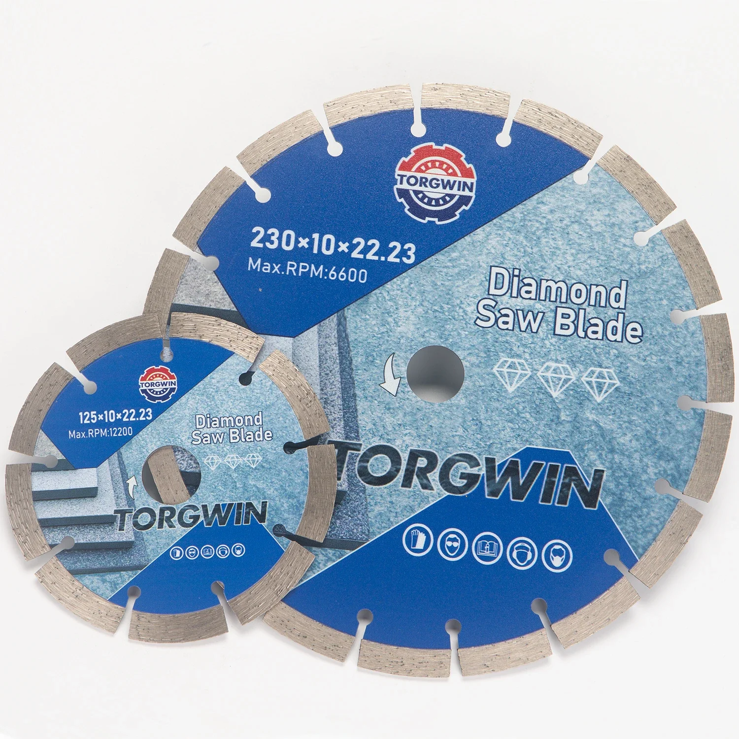 

TORGWIN Dry cut Diamond Saw Blade 125/150/180/230mm*22.23mm Thin Disc Granite Marble Cutting Disc Porcelain Tile Ceramic Blades