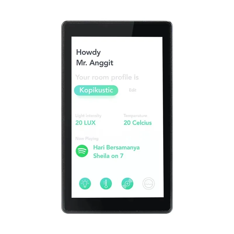 [عرض ساخن] 5.5 بوصة تقنية تعديل درجة حرارة لوحة اللمس الزجاجية KNX الذكية USB مفتاح التحكم المركزي في الحائط Android Outdoo