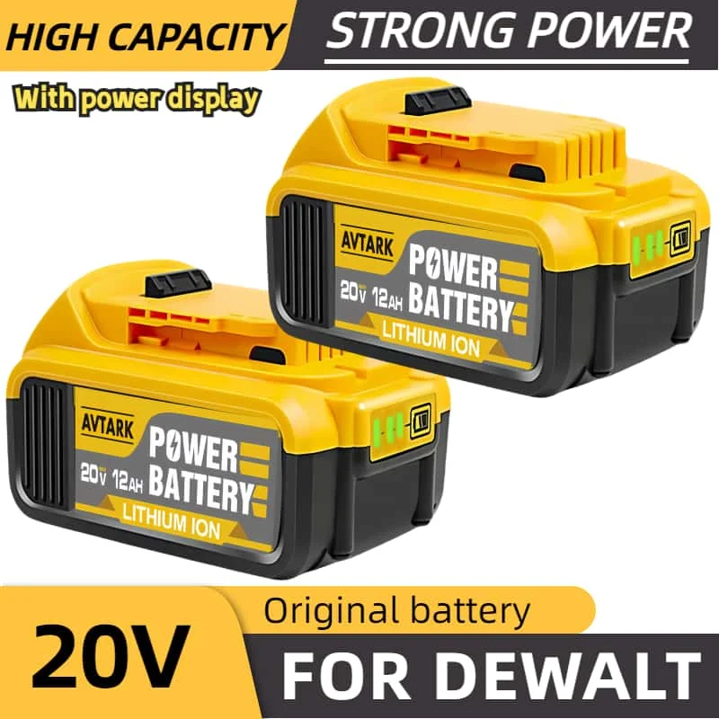 

18650 аккумуляторы 20V for Dewalt DCB203 DCB200 DCB205 DCB206 DCB184 DCB201 power tools18v 20v rechargeable battery Replacement