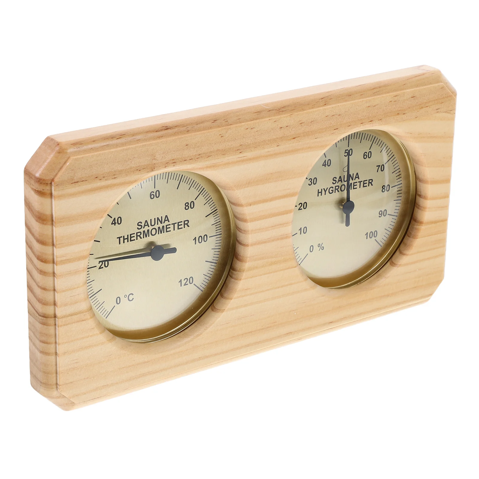 

Indoor Sauna Thermometer Hygrometer Wooden Temperature Humidity Gauge for Home Sauna Room Enhanced Comfort Experience