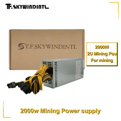 T.F.SKYWINDINTL 2000W PC 전원 공급 장치 2000W ETH 마이닝 장비 광부 GPU PSU PCI 6Pin 골드 BTC 마이닝 장치 서버 220V