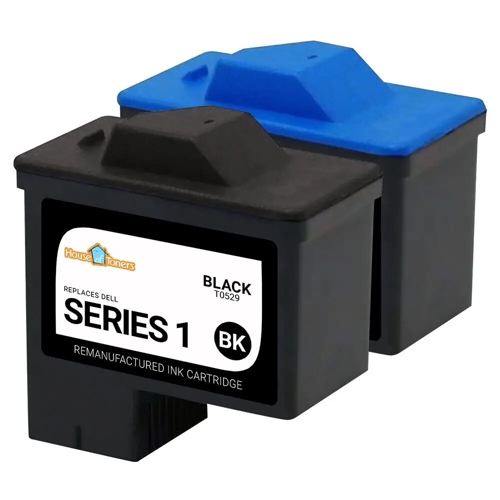 2pk para impresora Dell serie 1 (T0529/T0530), tinta de Color negro para impresora A920 720