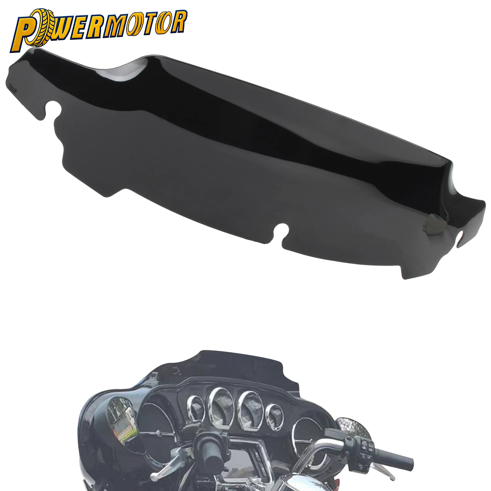 

Motorcycle 4.5" Windshield ABS Plastic Windscreen For Harley Electra Glide FLHT Street Glide FLHX Trike Tri Glide Ultra Classic