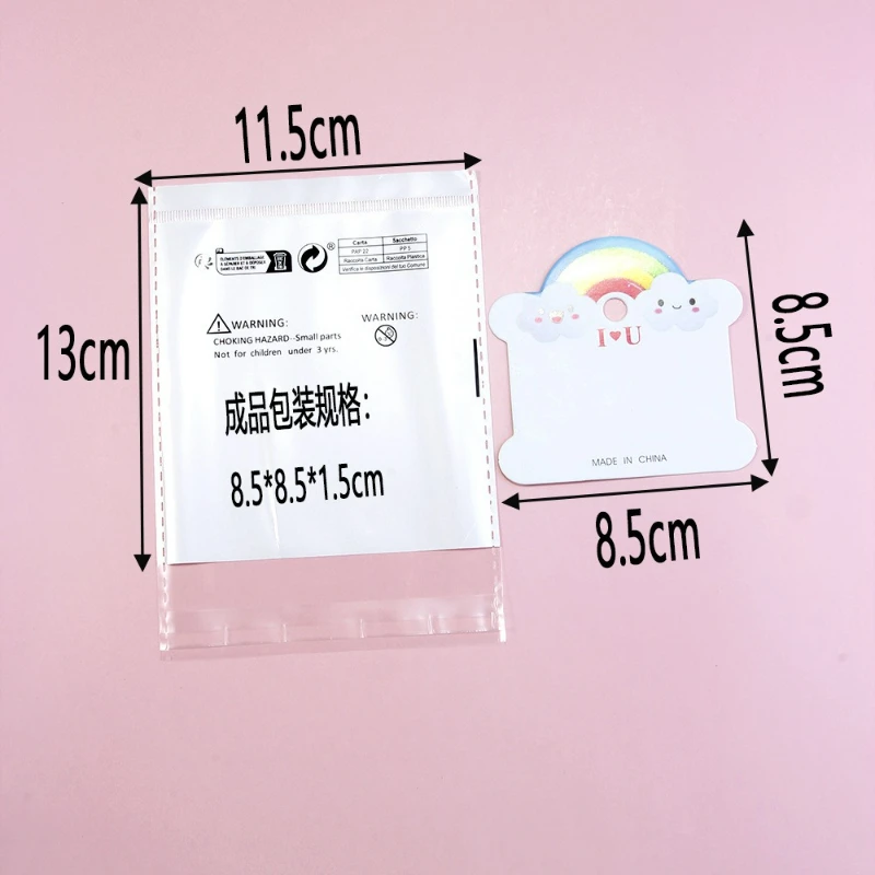 Korean-style Acrylic DIY Handmade Heart Beaded Colorful Bracelet Set for Girls, Versatile Bangles, Children's Accessories