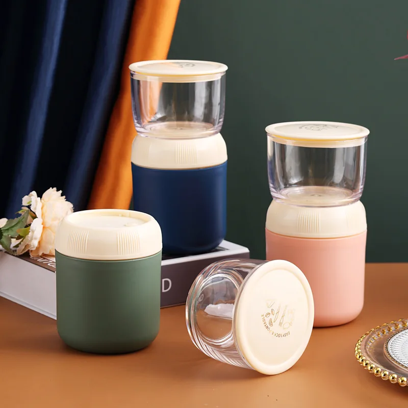 

700ml Stainless Double Layer Breakfast Student Milk Cereal Yogurt Insulated Lunch Salad Food Container