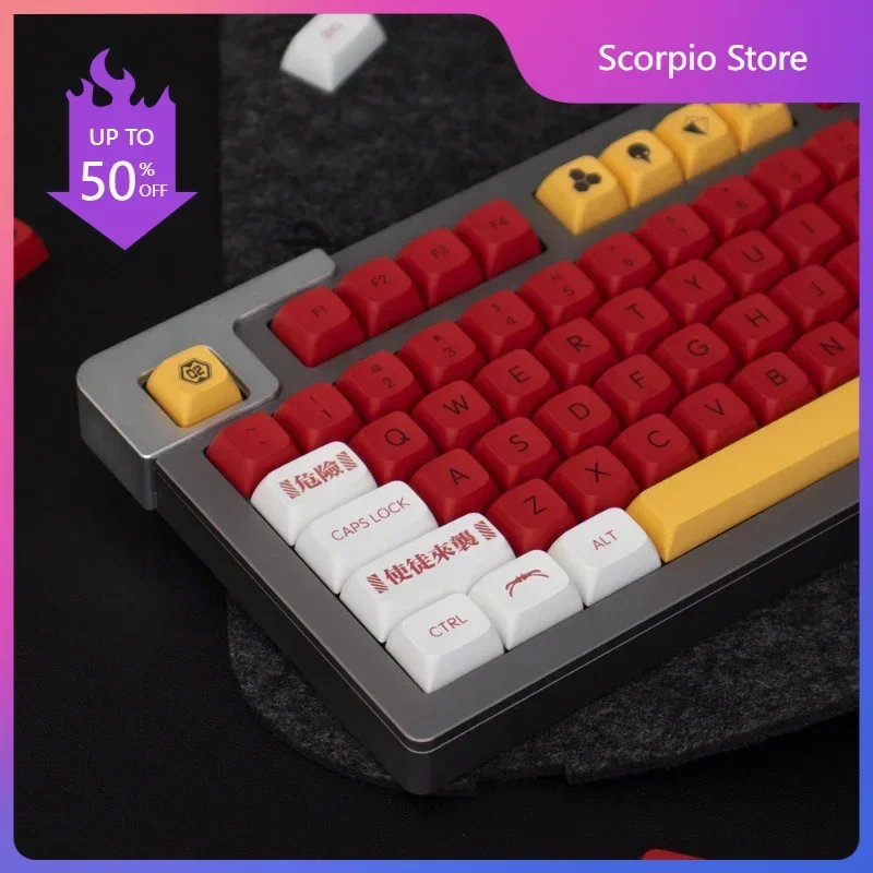 

EVA 02 XDA Profile PBT Keycap Set Custom 138 Key Double Shot PBT Keycaps for Mx Switch Cross Shaft Mechanical Keyboard Build Kit