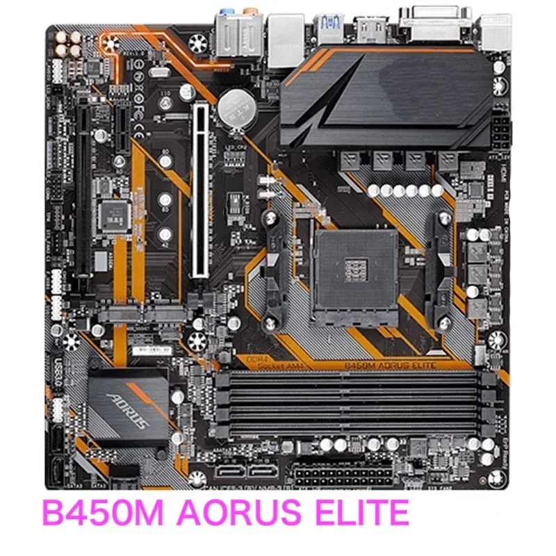 

Подходит для Gigabyte B450M AORUS ELITE, материнская плата с разъемом AM4 DDR4, материнская плата Micro ATX, 100% протестировано, ОК, полностью работает