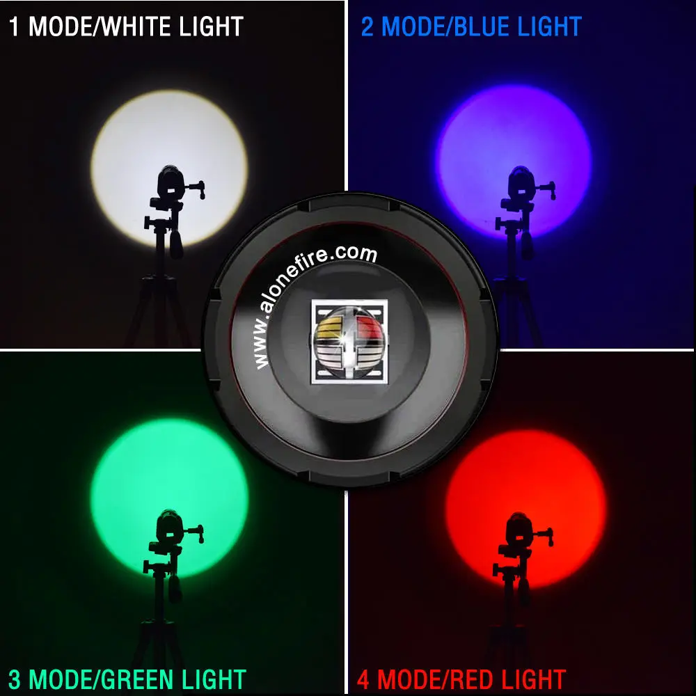 Girls net red RGB flashlight indoor shooting zoom white, red, blue and green four light sources portrait contour fill light