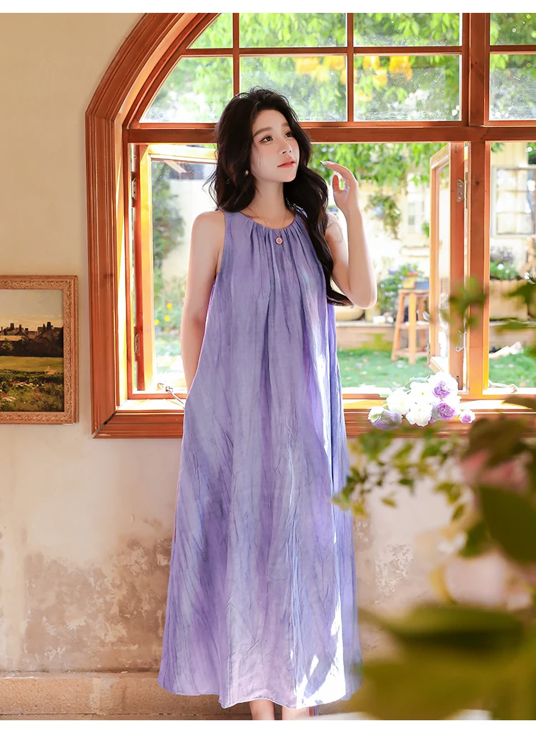 Kleider, ärmellos, für Damen, Hochzeit, Zivil, Sommer, Chiffon, leicht, Spaghettiträger, Neckholder, Ausschnitt, ausgehöhlt, zum Binden, seitlicher Schlitz