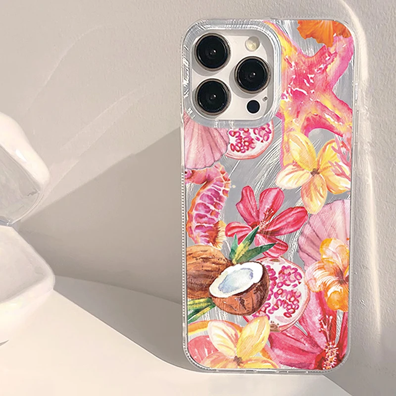 

Tropical Fruits Flowers & Marine Life Phone Case for Xiaomi 14T 13T Pro 11 Lite 5G Poco X7 Pro X6 X5 F7 M6 Pro Shockproof Cover